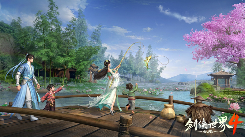 江湖好时光！西山居《剑侠世界4:无限》休闲“摸鱼系统”曝光[图1]